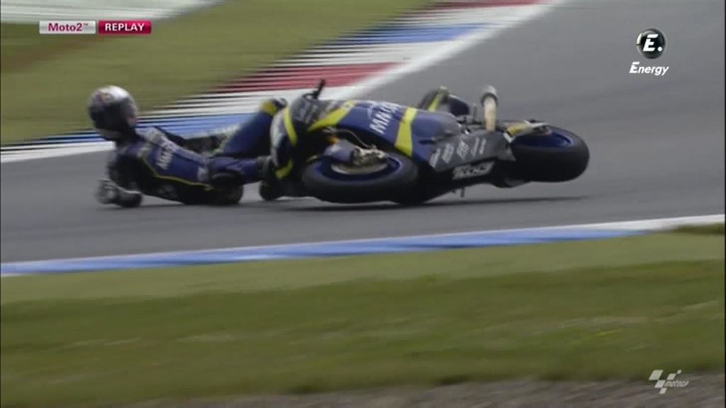 Segunda sesión de entrenamientos loca de Moto2 con ocho caídas