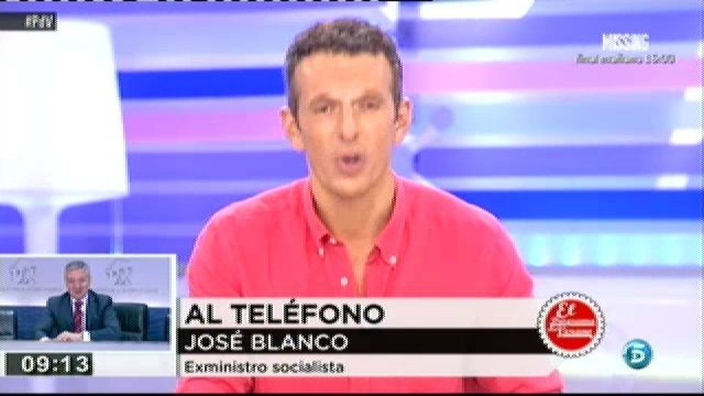 J. Blanco: "Todo el mundo pide entrevistas para que alguien pueda recibir a otro"