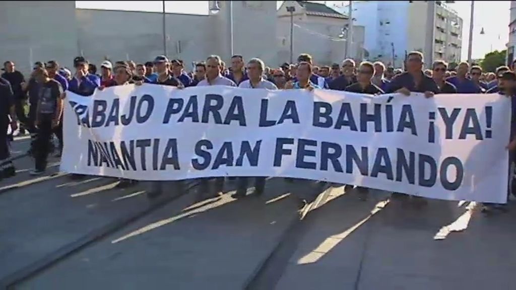 Protestas del sector naval por toda España