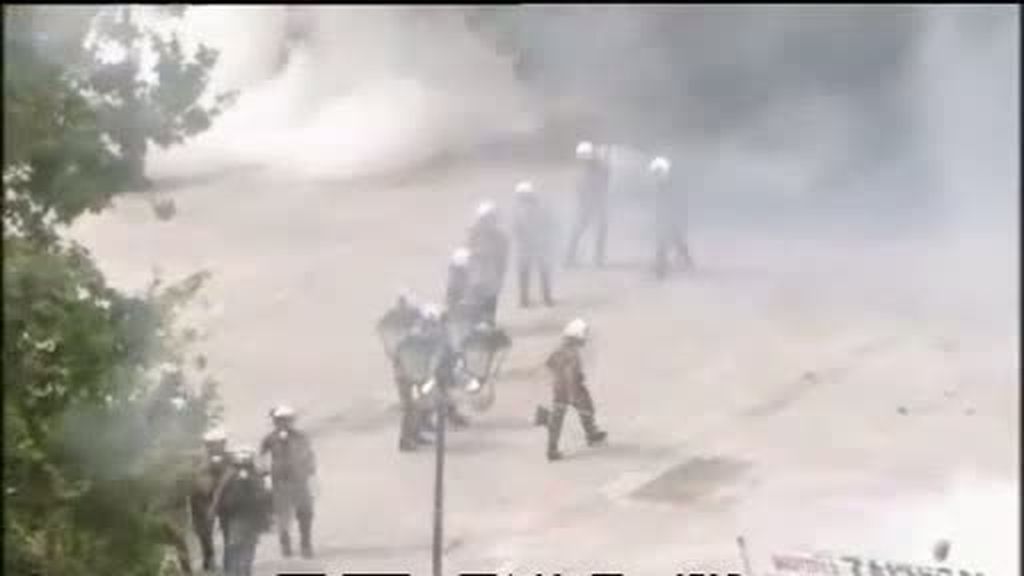 Violencia en protestas en Grecia
