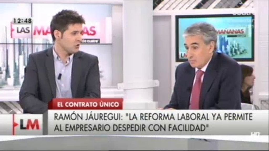 Ramón Jaúregui: "Estoy en contra del contrato único; España necesita liquidez"