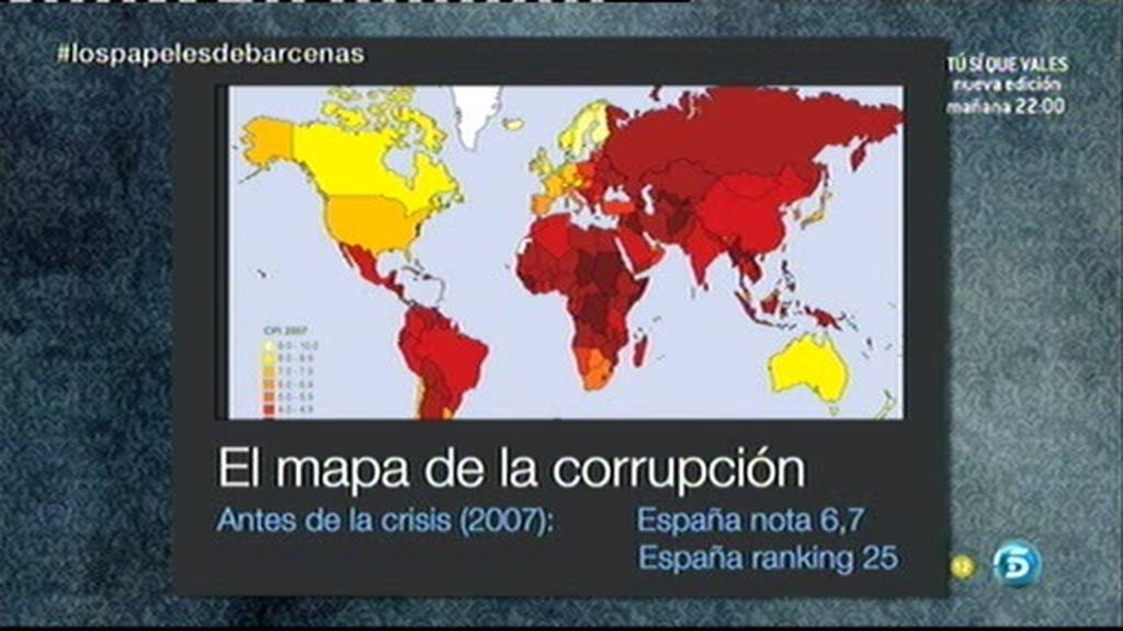 El mapa de la corrupción