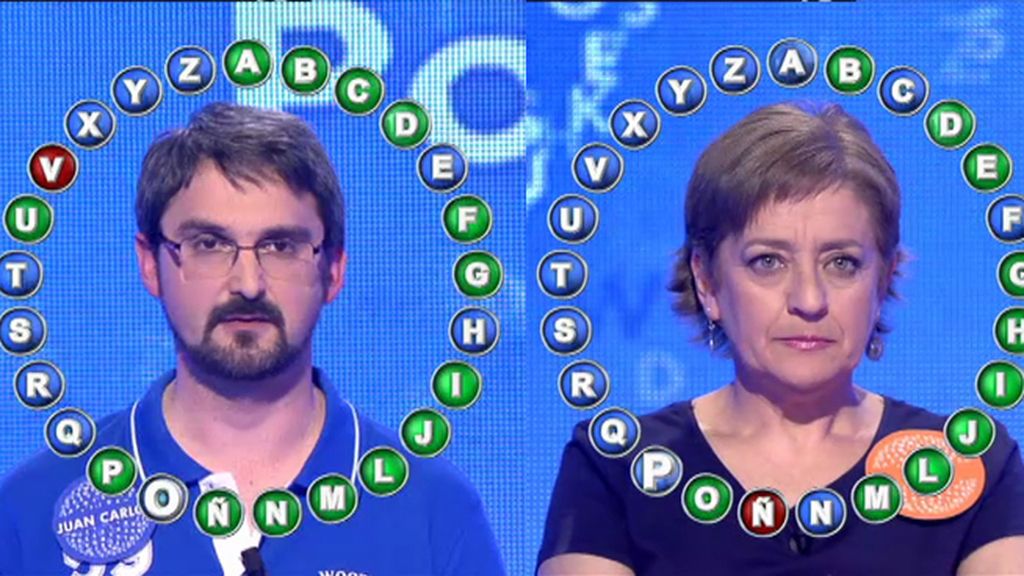 Juan Carlos se lo pone difícil a Paz en sus “bodas de oro” de Pasapalabra