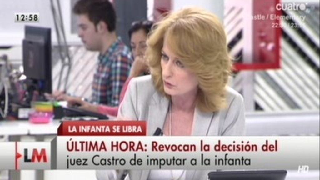 'Desimputan' a la Infanta Cristina