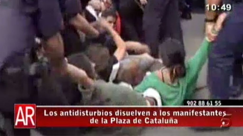 'AR' en los desalojos del 15M