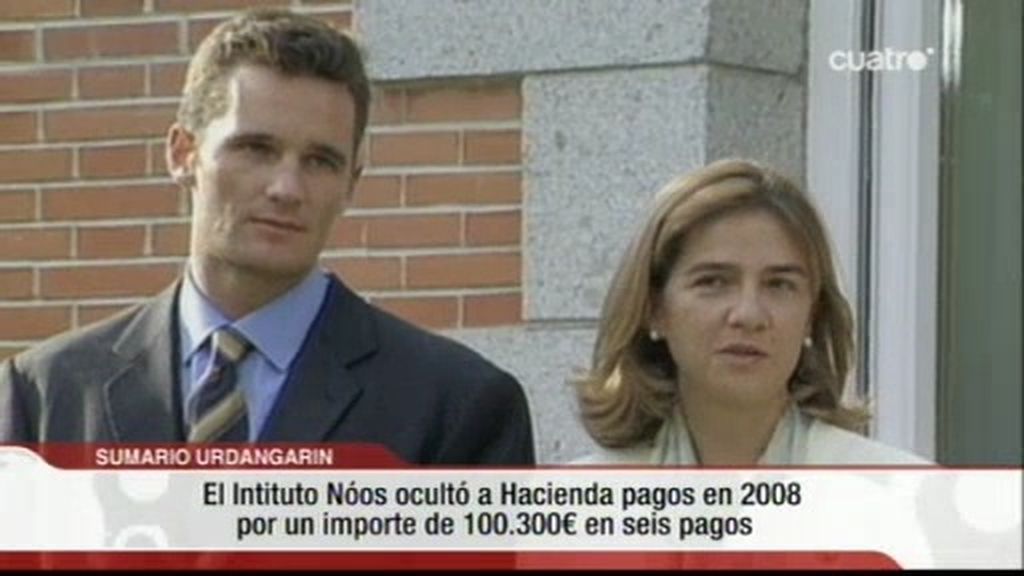 Nóos ocultó pagos a Urdangarín en 2008
