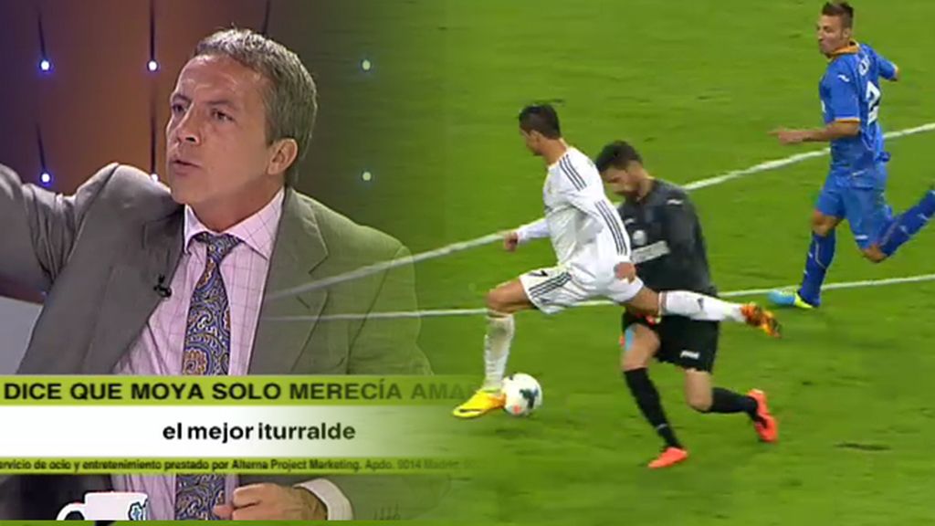 Soria se ‘mosquea’ por una jugada polémica a Cristiano Ronaldo