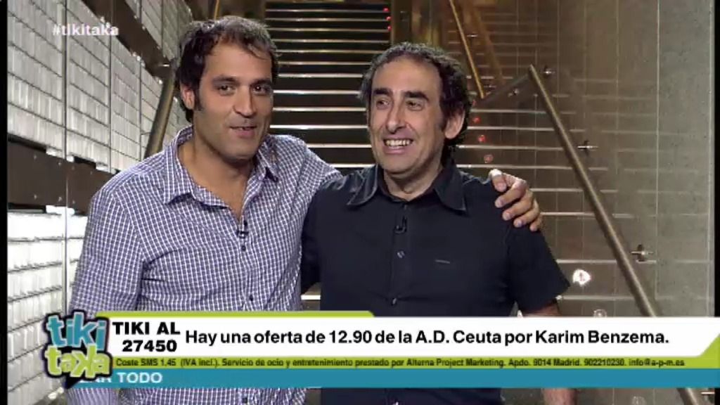Iturralde y David Sánchez se cuelan en el túnel de vestuarios del Bernabéu