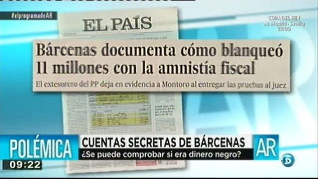 Bárcenas documenta como blanqueó 11 millones con la amnistía fiscal