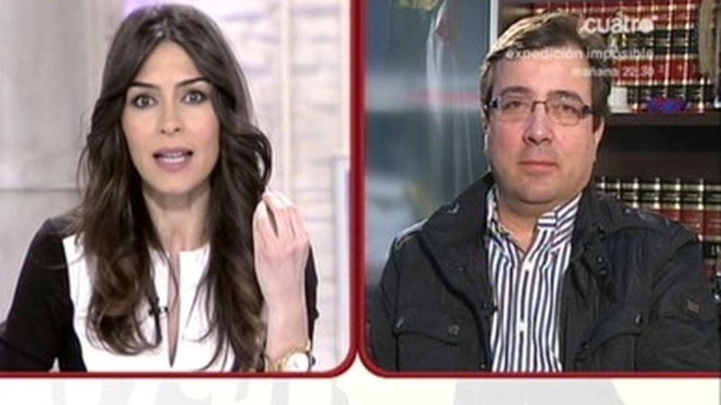 Fernández  Vara: “Yo no quiero discutir sobre el derecho a decidir en Cataluña, mientras hay gente que pasa hambre”