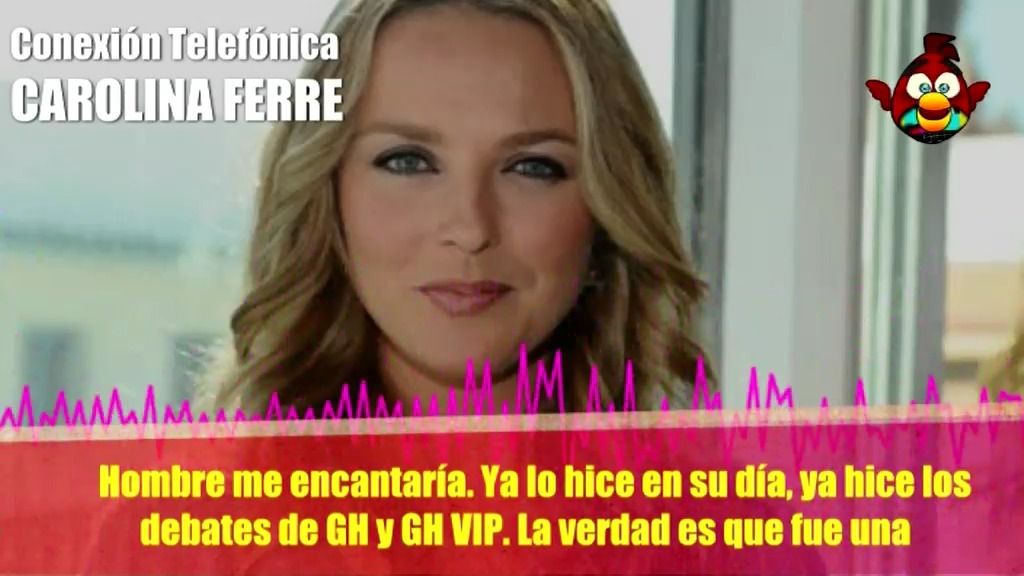 'El pájaro de la tele' (08.02.13): Carolina Ferre: "Me encantaría presentar el debate de Gran Hermano"