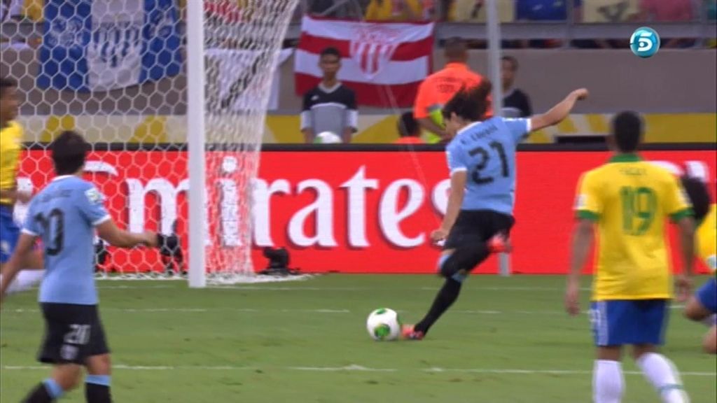 Gol: Brasil 1-1 Uruguay (min.48)