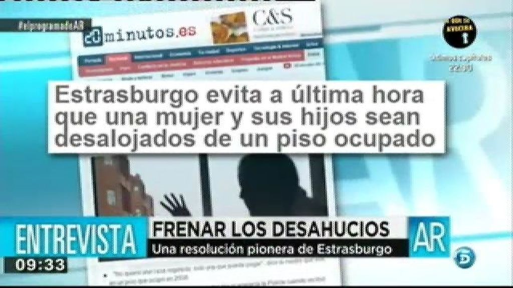 Estrasburgo frena un desahucio al considerar que estaban desamparados