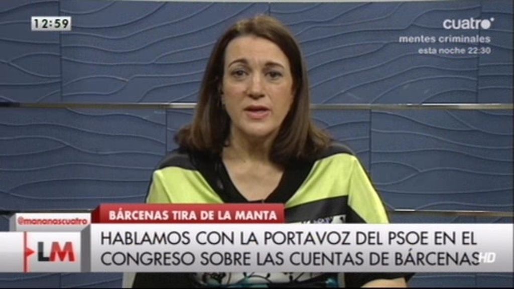 Soraya Rodríguez: “O Rajoy comparece, o se someterá a una moción de censura”