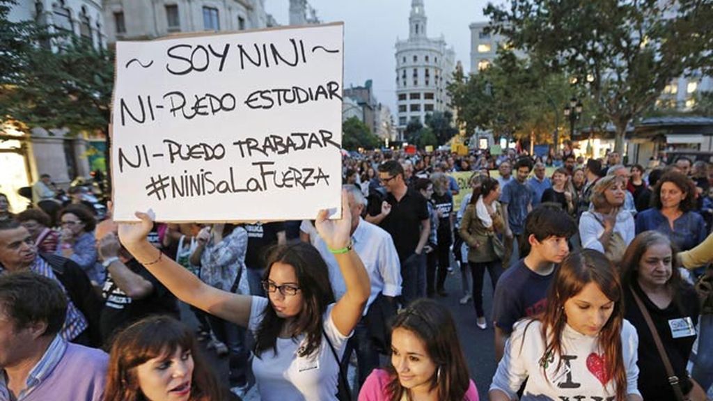 El 57'2% de los menores de 25 años no encuentran trabajo en España