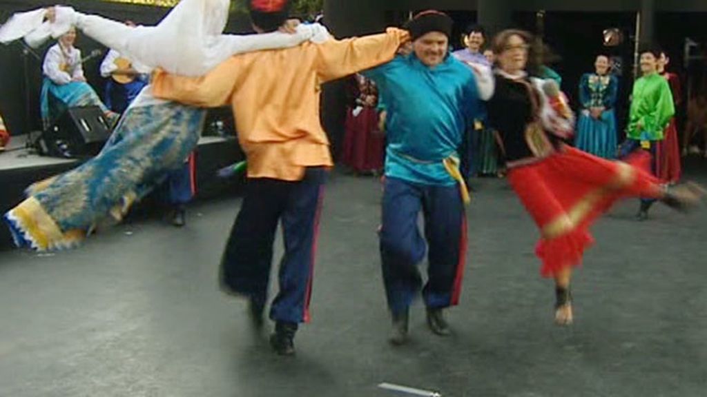 Irene baila con los cosacos en Madrid