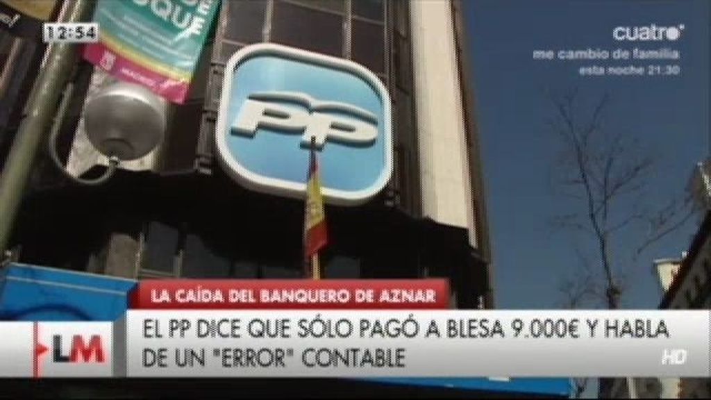El PP argumenta su relación con Blesa