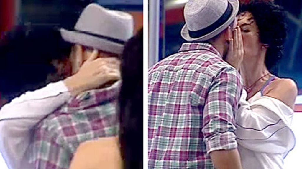 El beso de Nina y Marco da Silva