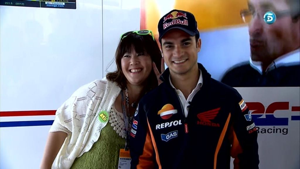 Dani Pedrosa, en el paddock