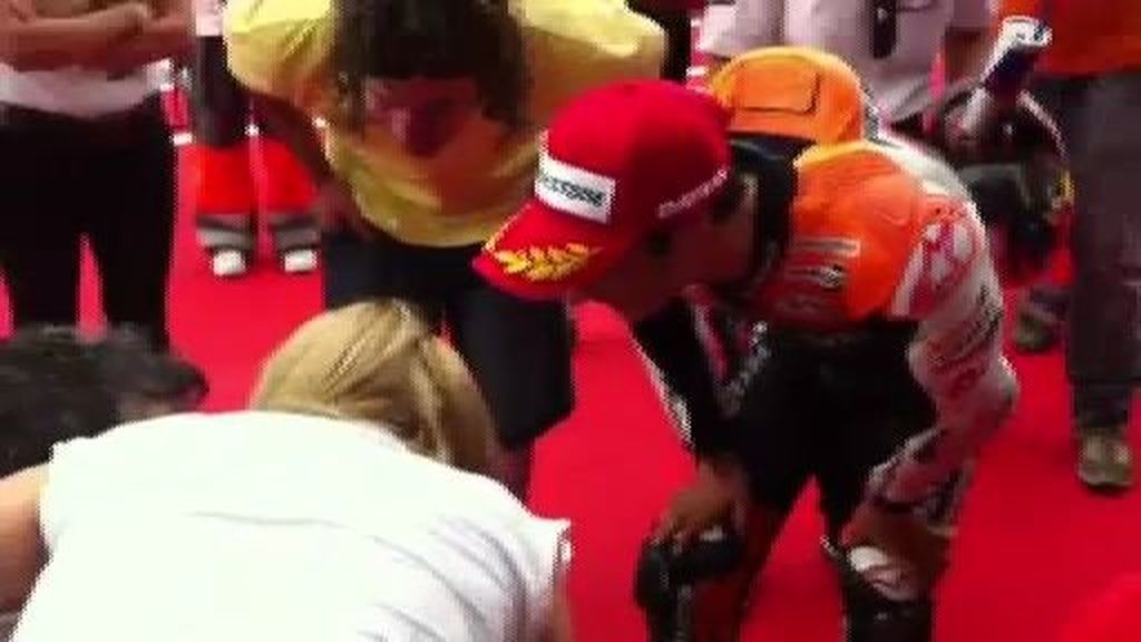 Cumple su sueño: Conocer a Dani Pedrosa... con 103 años