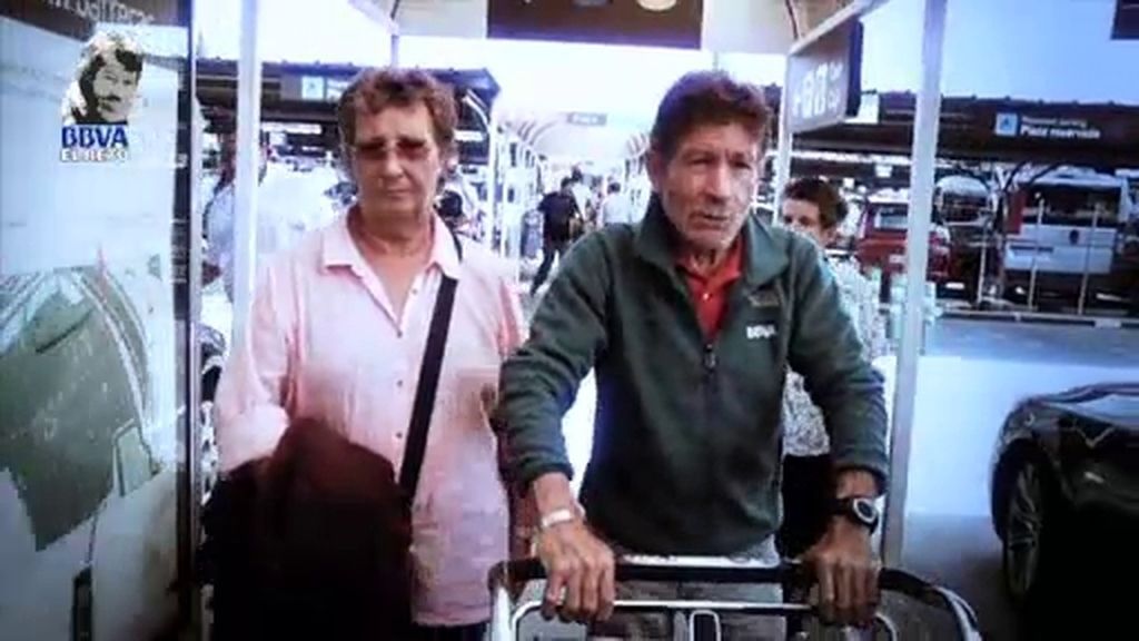Carlos Soria, en Barajas
