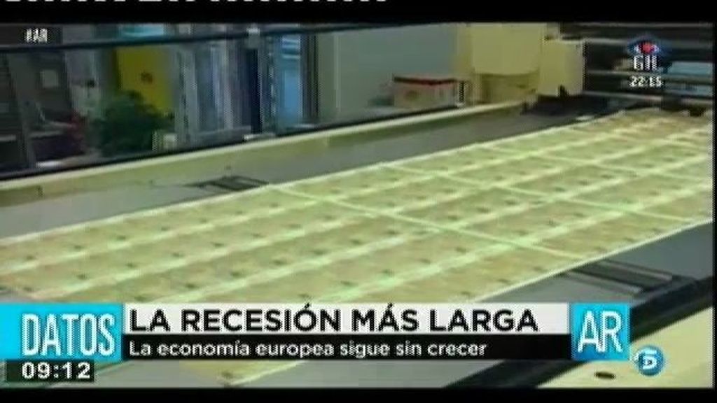 La economía de la zona euro sufre la recesión más larga de su historia