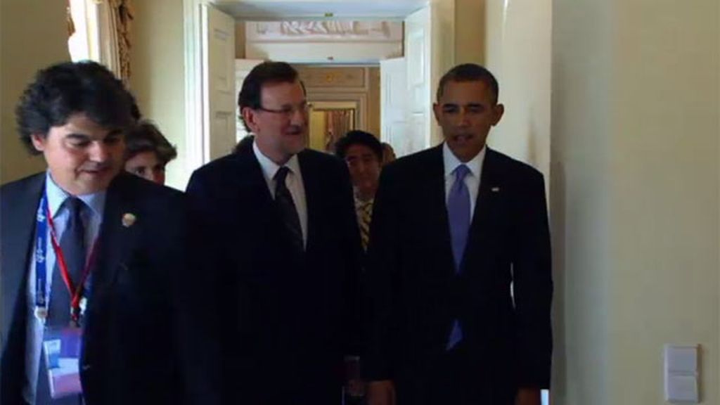 Rajoy y Obama, juntos en San Petesburgo