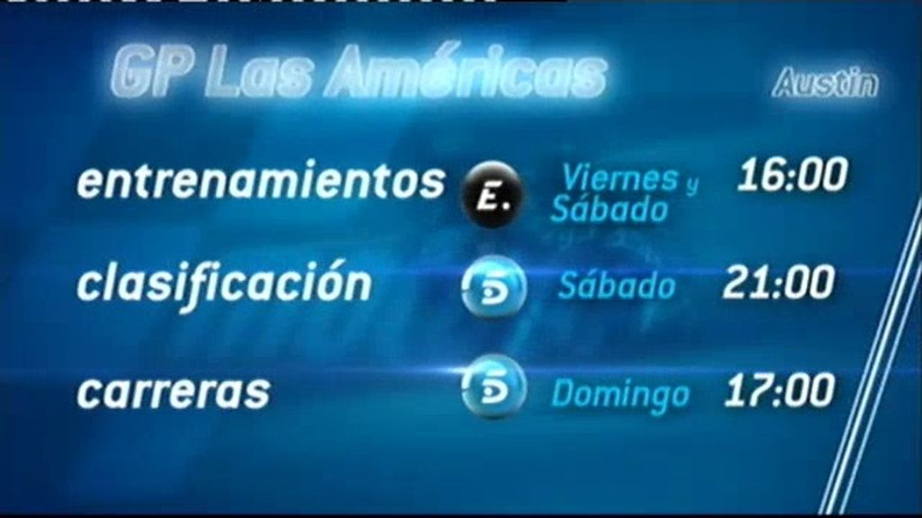 Horarios y canales del GP de Las Américas