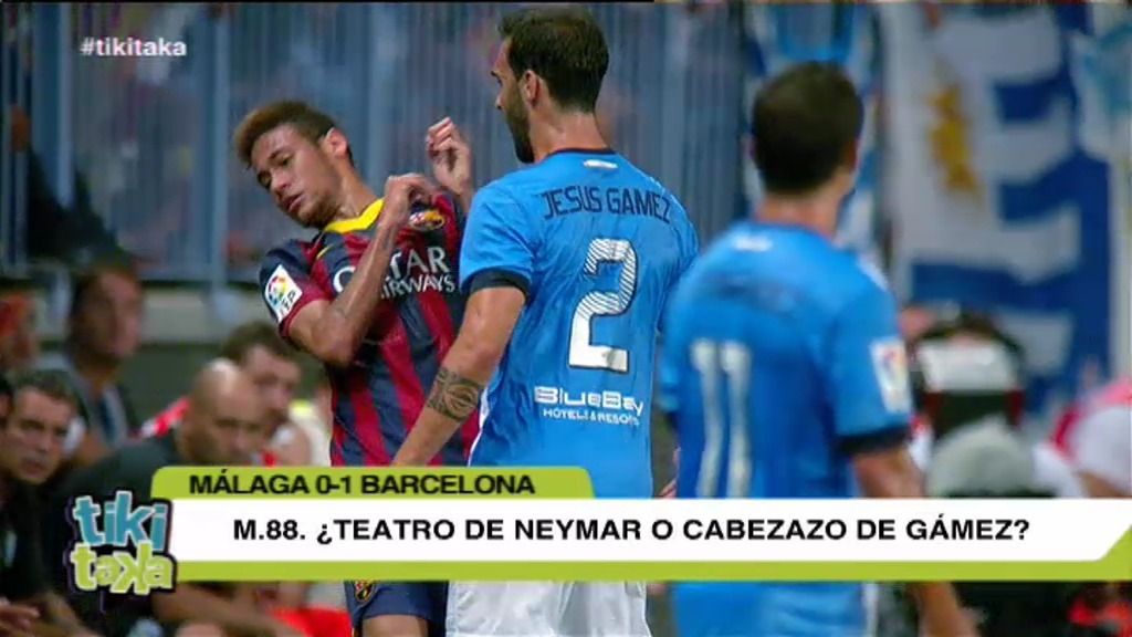 La polémica: "¿Teatro de Neymar o cabezazo de Gámez?