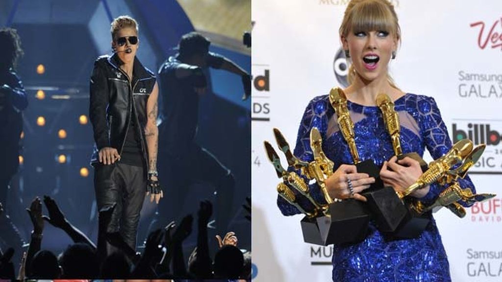 Taylor Swift y Justin Bieber, triunfadores en los premios Billboard