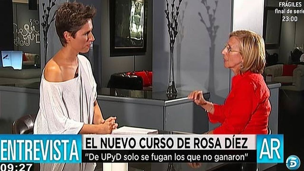 Rosa Díez: "De UPyD sólo se fugan los que no ganaron"