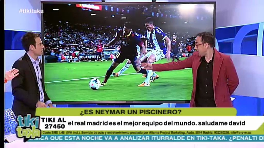 Iturralde analiza la polémica del Barcelona-Valladolid: "Neymar no es un piscinero"