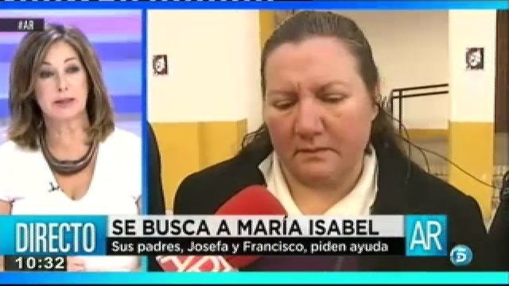 Josefa, a su hija: "Maribel, estamos muy preocupados, llámanos y dinos que estás bien"