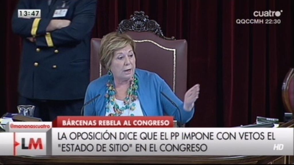 Celia Villalobos se posiciona abiertamente como presidenta del Congreso