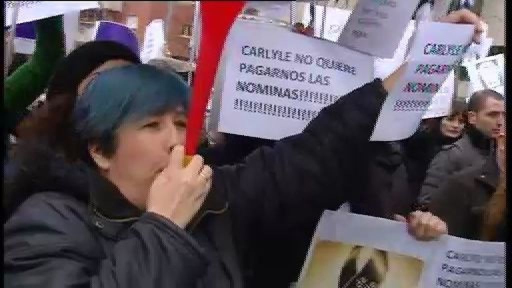 Los trabajadores de Orizonia protestan por los despidos