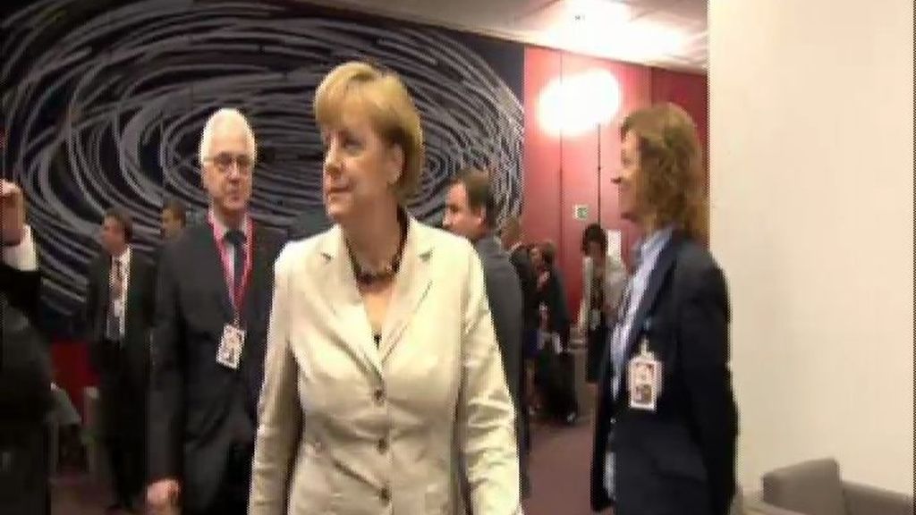 Merkel recibe a los líderes europeos