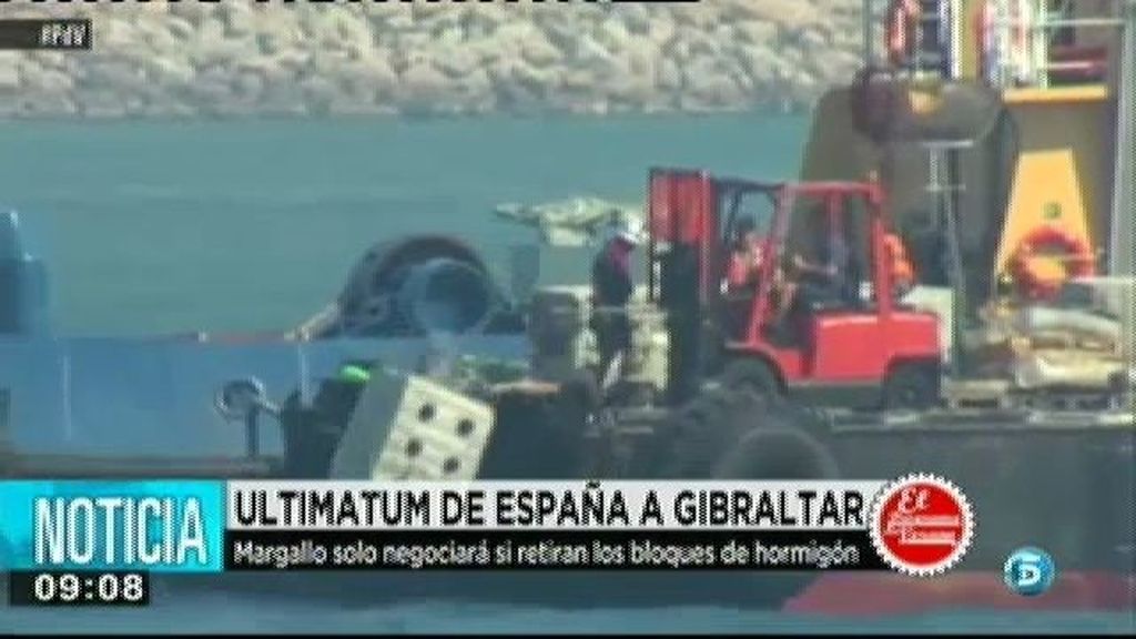 España da un ultimátum a Gibraltar para que quiten los bloques de hormigón