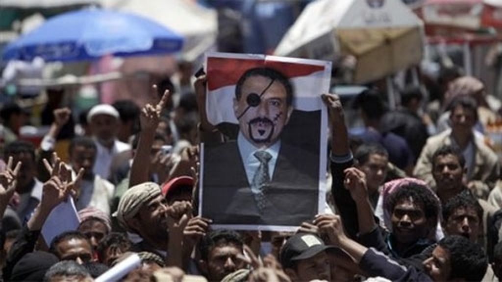 Protestas en las calles de Yemen