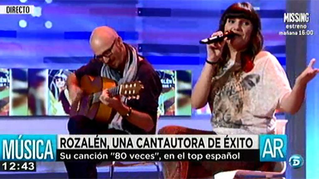 'Rozalén' canta '80 veces' en 'AR'