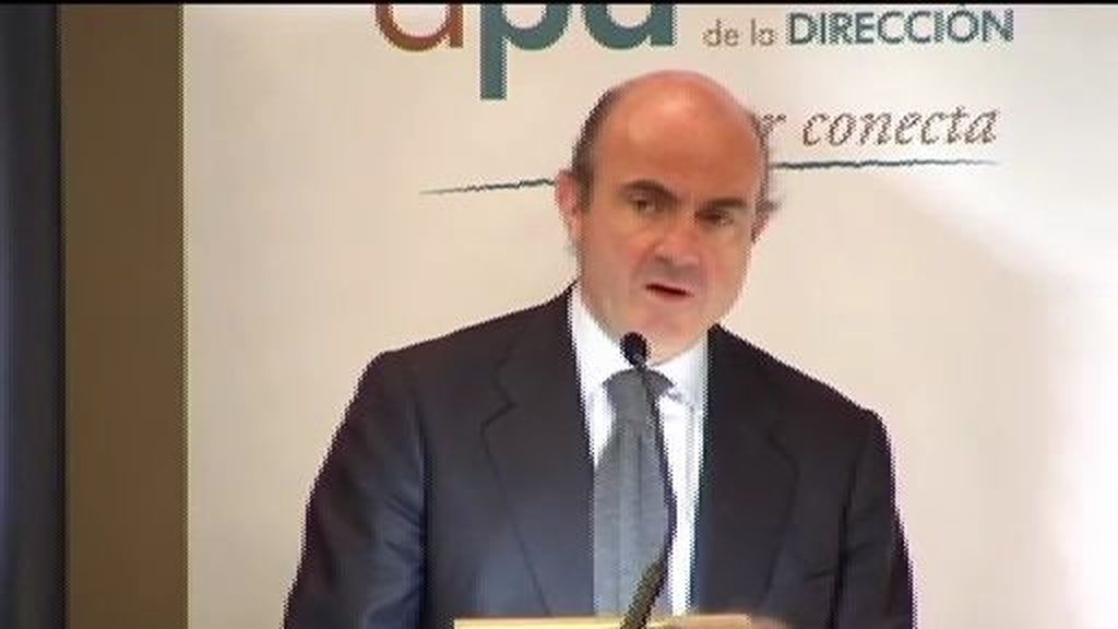 De Guindos, "absolutamente" convencido de que la economía española va a mejorar