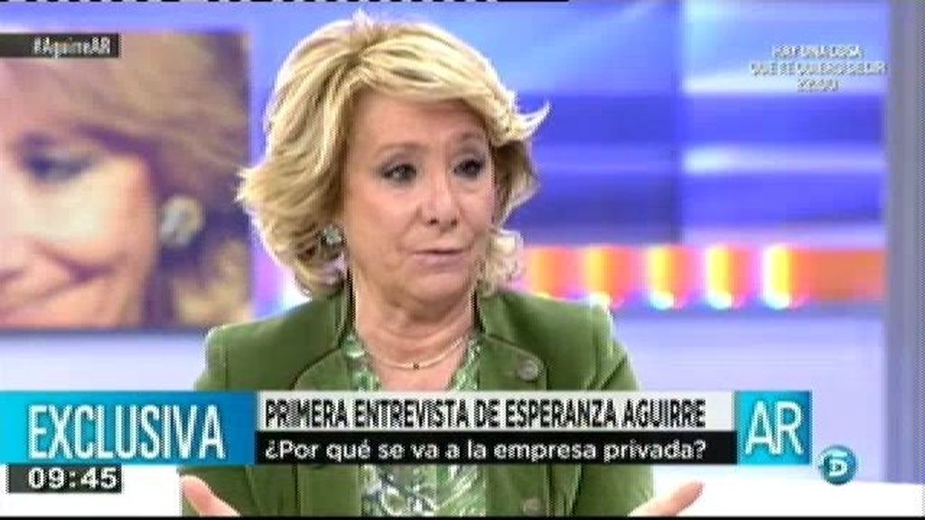 "Querría que la política no sea cosa de medicres funcionarios"