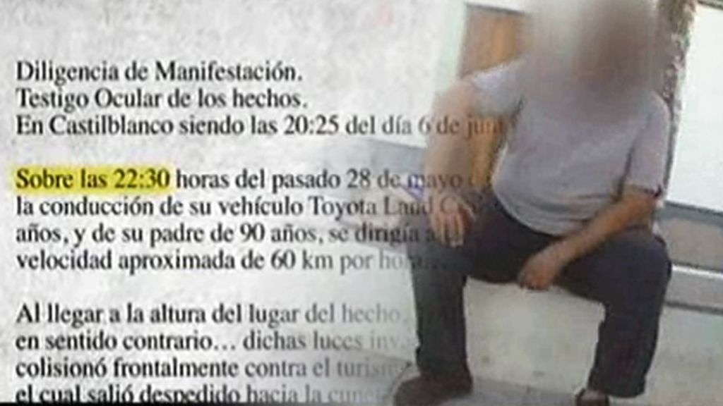 "El accidente pasó delante de mí"