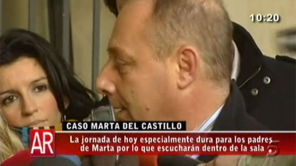 El padre de Marta acude al juicio