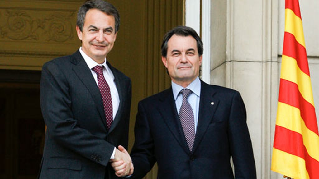 Zapatero y Mas en la Monclloa Zapatero y Mas en la Monclloa