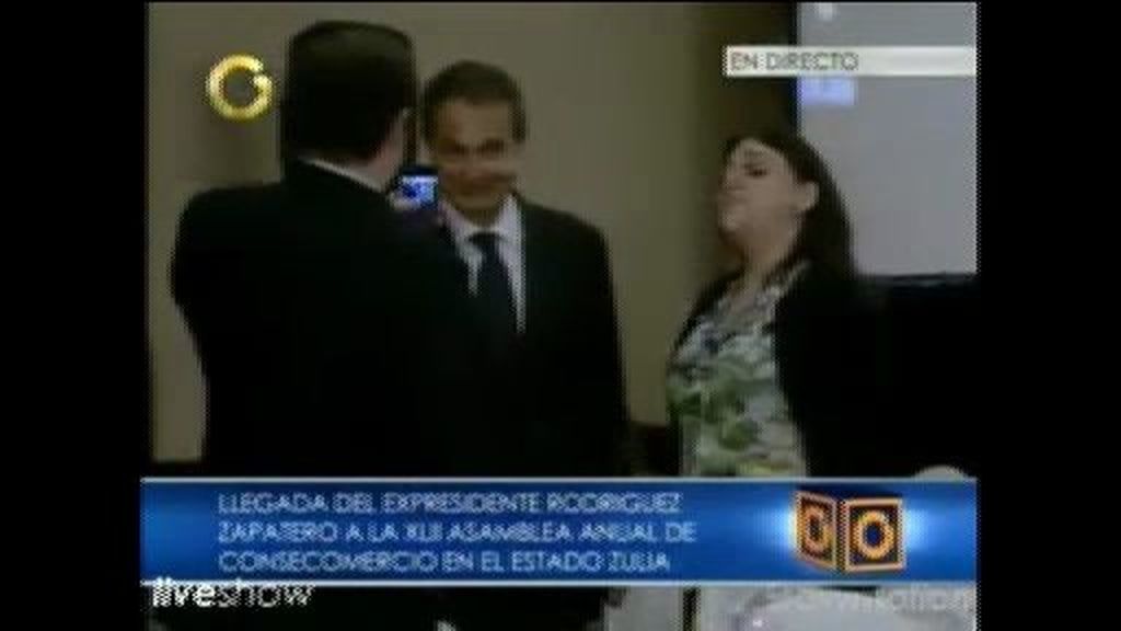 Zapatero debuta como conferenciante de economía en Venezuela