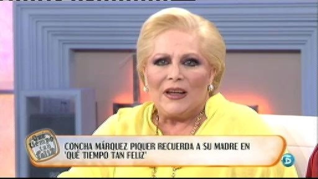 Concha Márquez Piquer se emociona