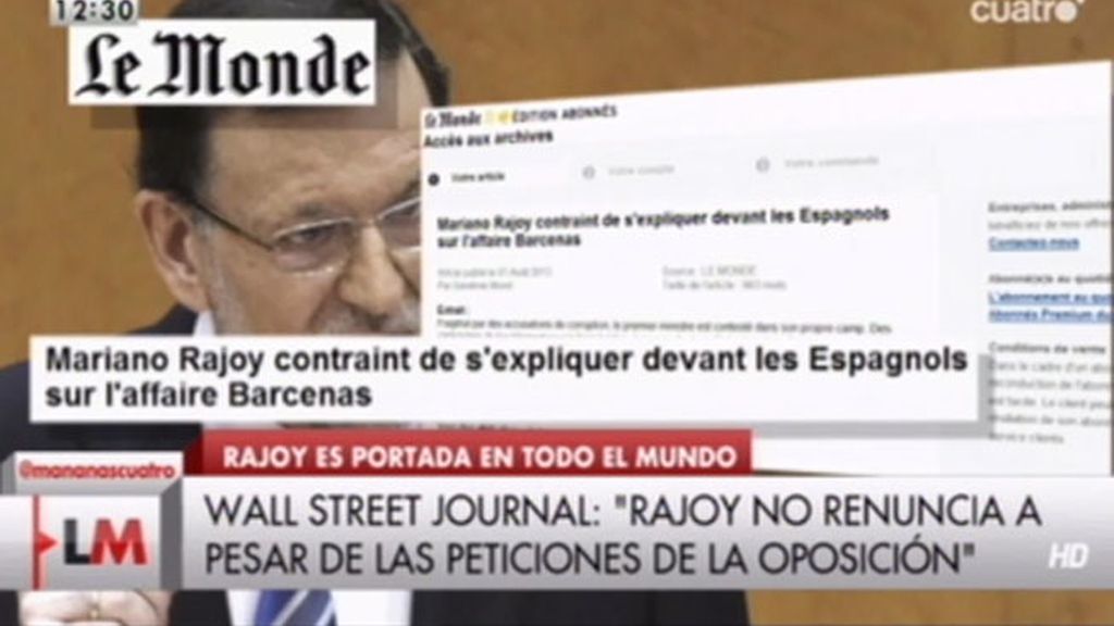 La prensa internacional carga contra Rajoy