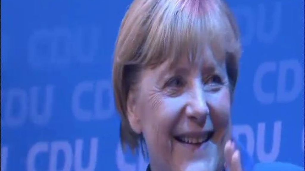 La noche más feliz de Angie Merkel