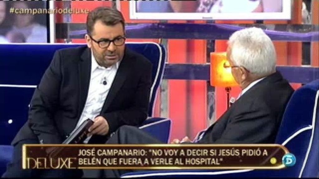 José Campanario, a Jorge Javier: "Tú eres el presentador que más daño me ha hecho"
