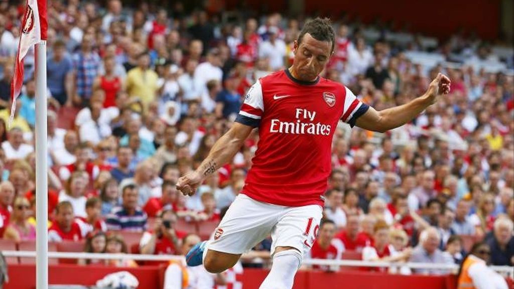 Cazorla cuenta su vida en el Arsenal